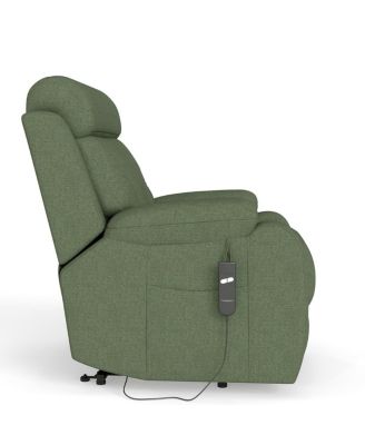 Snowflake Velvet Lift Chair for Seniors with Remote Control, Electric Recliner Sofa for Elderly, Soft Fabric Power Chair