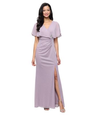 Women's V-Neck Mesh Ball Gown