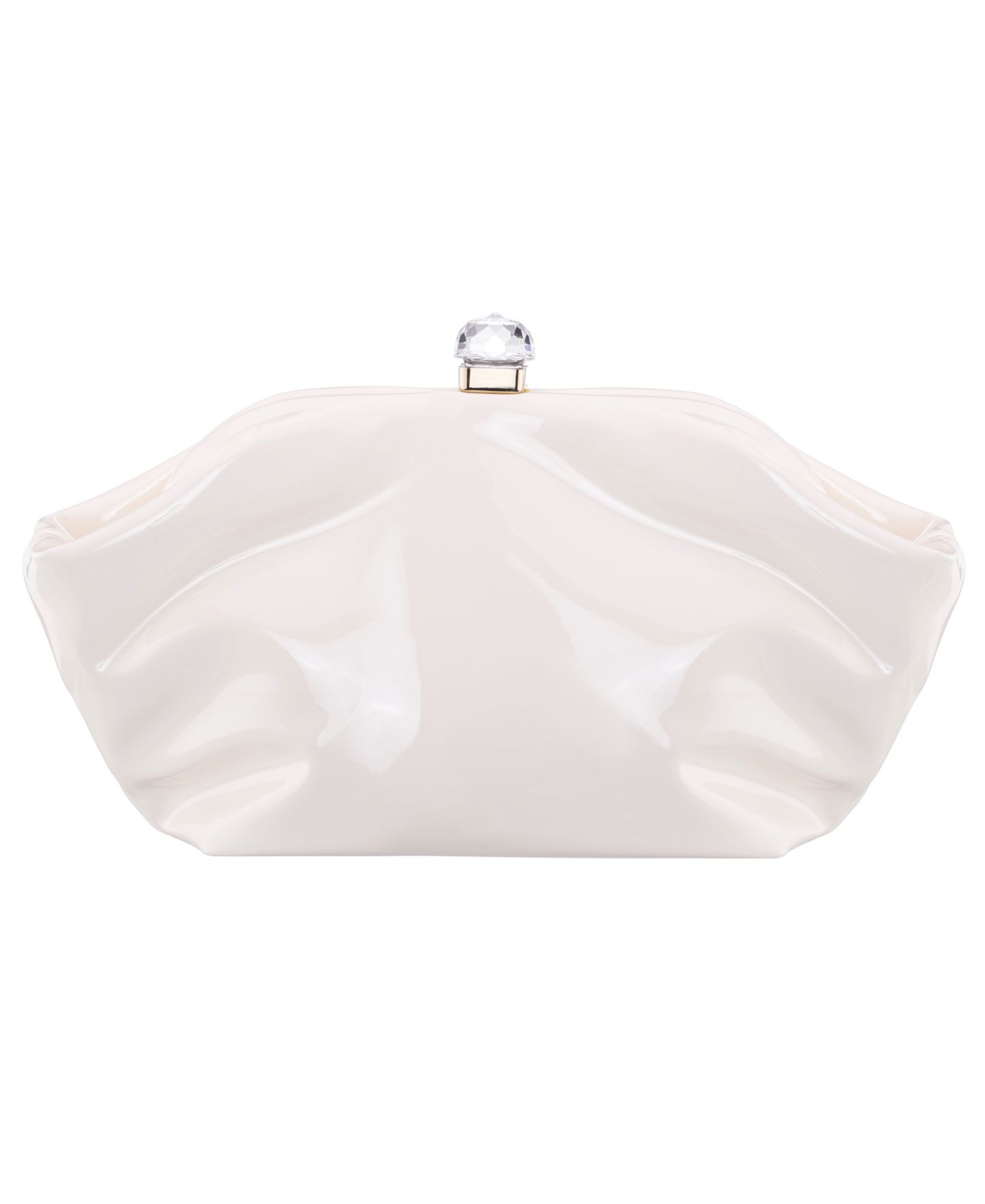 Женский клатч Nina Lyric Soft Metallic Small Clutch Handbag, цвет: Экрю — фото 1