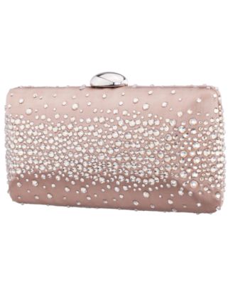 Crystal Scatter Pattern Minaudiere Small Clutch Handbag