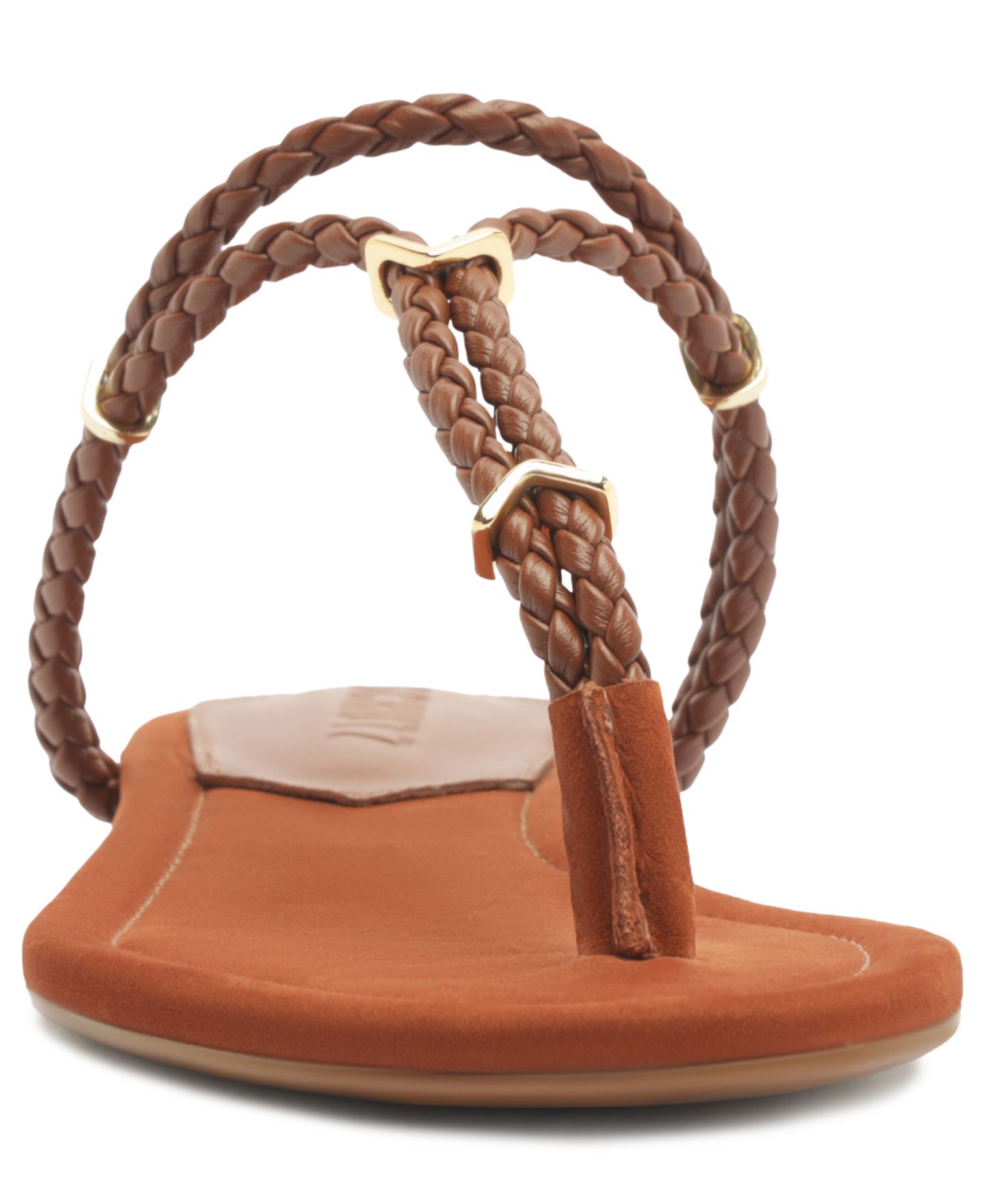 Женские сандалии Schutz Cordelia Slip-On Flat, цвет: Коньячный — фото 6