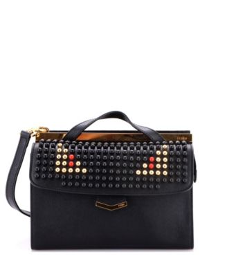 Demi Jour Monster Satchel Studded Leather