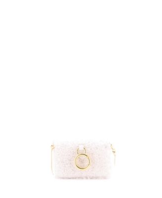 Nano Chain Baguette Charm Bag Shearling