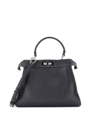 Medium Selleria Peekaboo ISeeU Bag Leather