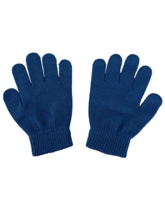 Girls Pikachu Navy Knit Cuff Pom Beanie and Glove Set