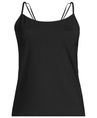 Women's Long Torso Tugless QuickDry Adjustable Strappy Back Tankini Top