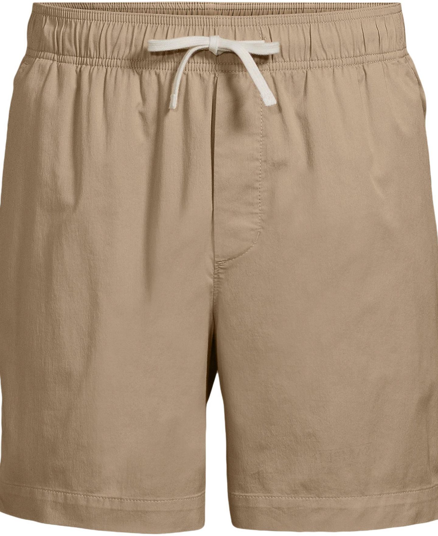 Мужские шорты Lands' End 7" Lightweight Twill Pull On Deck Short, цвет: Пустынный рыжевато-коричневый — фото 3