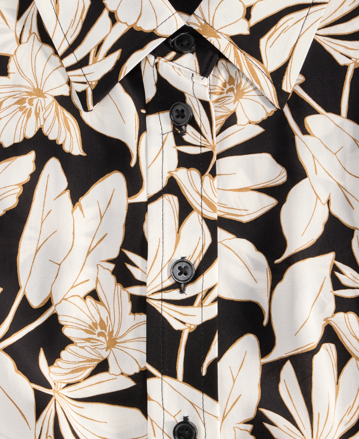 I.n.c. International Concepts Women's Printed Button-Down Sleeveless Blouse, Exclusively at Macy's