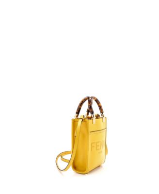 Mini Sunshine Shopper Tote Leather