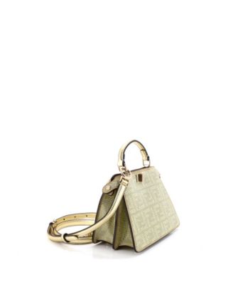 Petite Peekaboo ISeeU Bag Zucca Crystal Embellished Suede