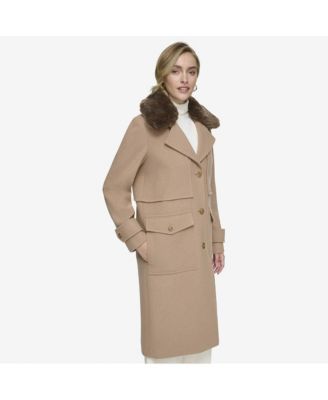 Olpae Sb Wool Twill Women's Coat With Back Vent