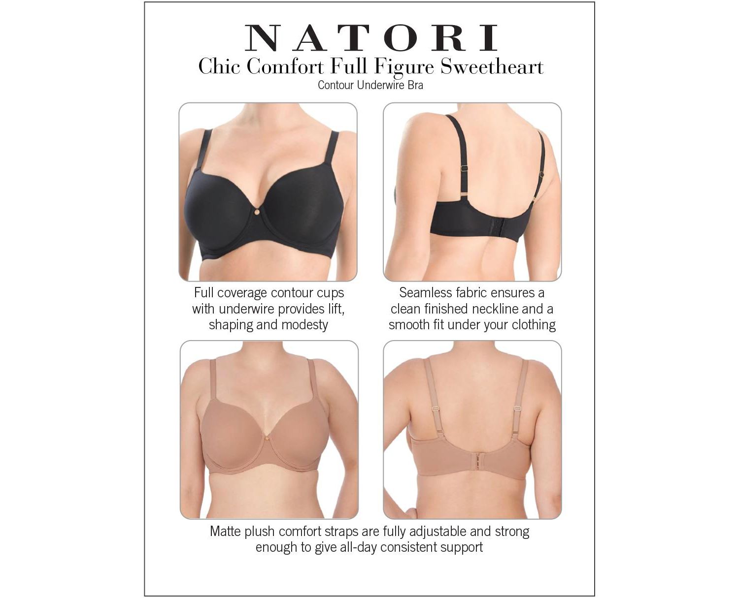 Women's Chic Comfort Full Figure Underwire T-Shirt Bra