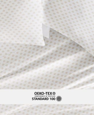 Long Staple 300-Thread Count Cotton Pattern 4-Pc. Sheet Set, Full