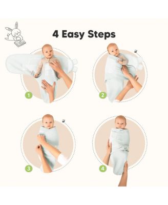 3pk Soothe Wren Swaddle Sleep Sacks, Organic Newborn Swaddles Wrap 0-3 Months, Soft Baby Wearable Blanket