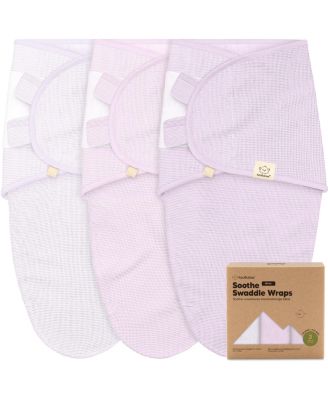3pk Soothe Wren Swaddle Sleep Sacks, Organic Newborn Swaddles Wrap 0-3 Months, Soft Baby Wearable Blanket