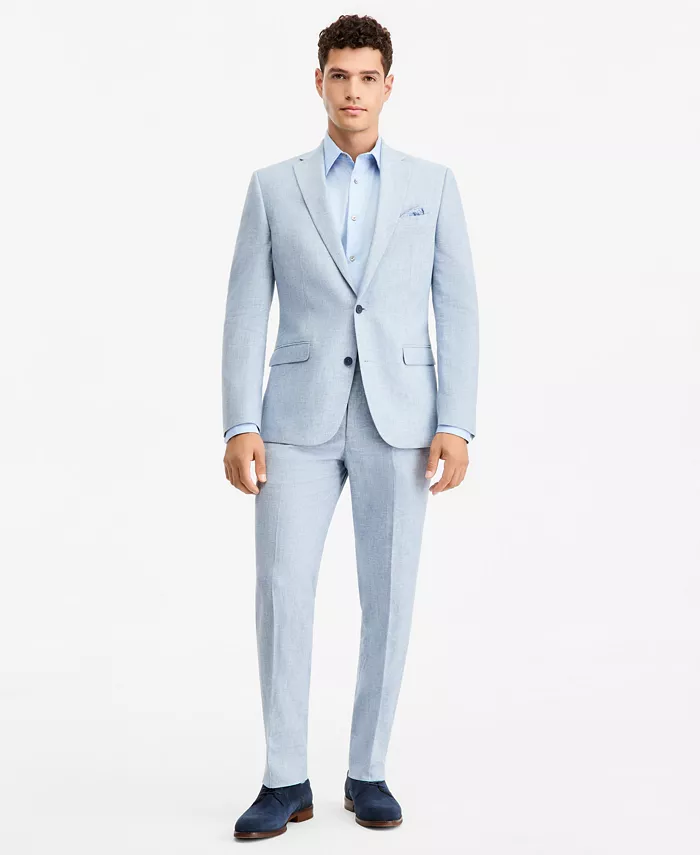 Men's Slim-Fit Linen-Blend Suit Separates - thumbnail 2