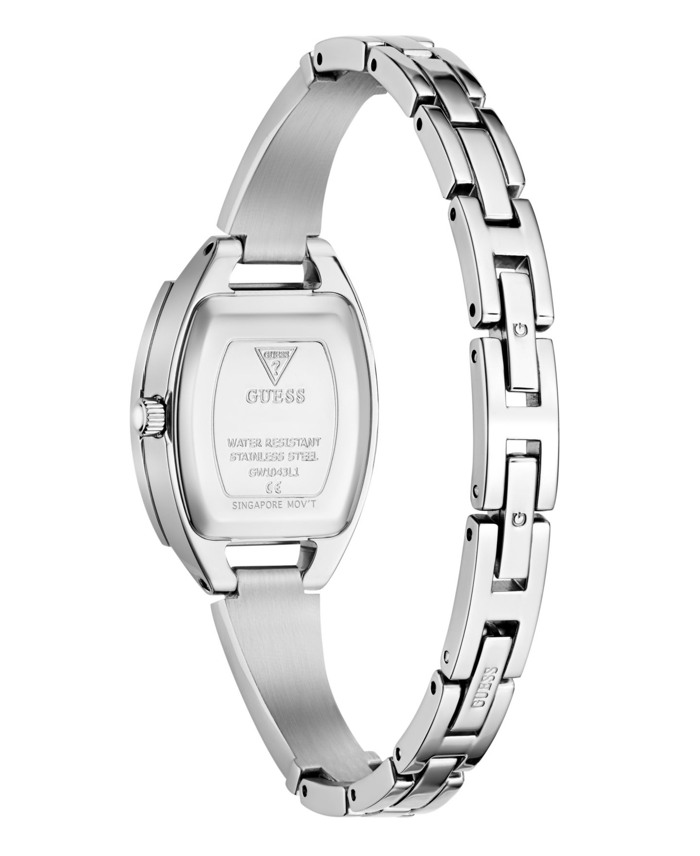 Женские часы GUESS Silver-Tone Stainless Steel Analog Watch, 21mm — фото 3