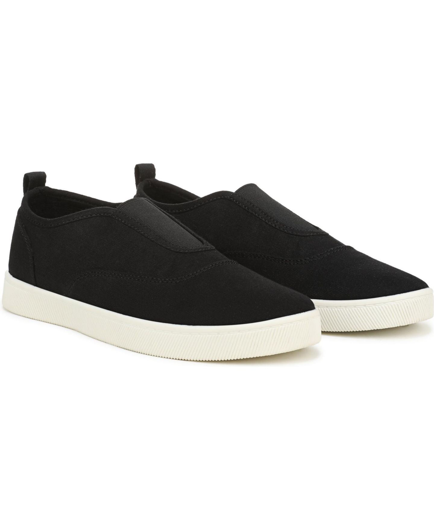 Женские кроссовки Vionic Cobalt Slip On, цвет: Чёрный / Карамельный холщовый — фото 3