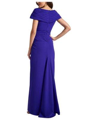 Women's Perkins Asymmetric Draped Gown