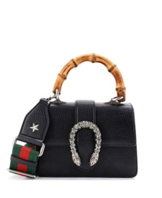 Mini Dionysus Bamboo Top Handle Bag Leather