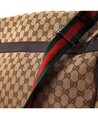 Medium Web Strap Flap Messenger GG Canvas