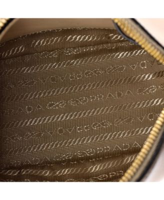 Mini Triangle Logo Zip-Top Crossbody Bag Leather