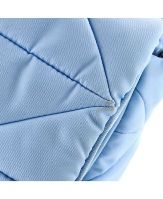 Padded Flap Shoulder Bag Quilted Tessuto