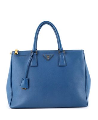 Large Double Zip Lux Tote Saffiano Leather