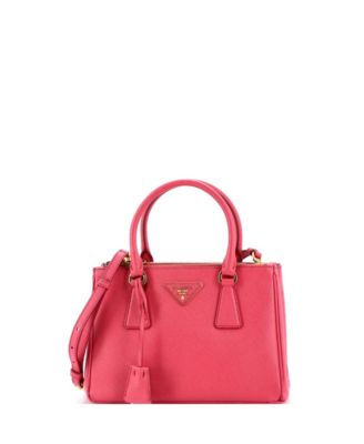 Small Galleria Double Zip Tote Saffiano Leather