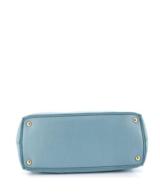 Large Double Zip Lux Tote Saffiano Leather