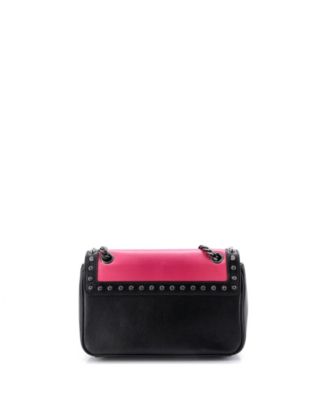Small Chain Flap Bag Studded Glace Calf
