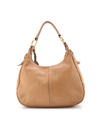 Medium Zip Top Hobo Vitello Daino