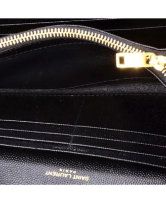 Large Classic Monogram Flap Wallet Matelasse Chevron Leather