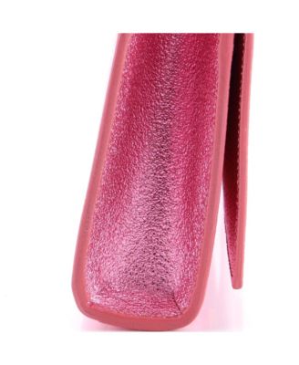 Long Classic Monogram Clutch Metallic Calfskin