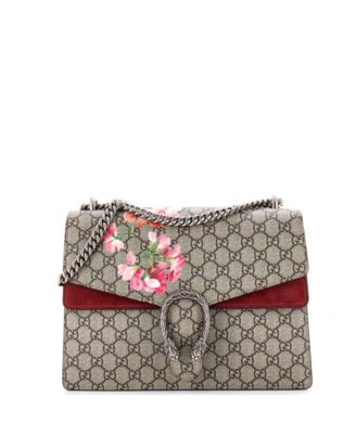 Medium Dionysus Bag Blooms Print GG Coated Canvas