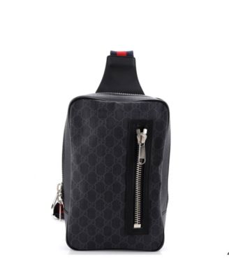 Small Soft Zip Sling Bag GG Coated Canvas