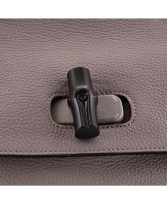 Large Bamboo Daily Top Handle Bag Leather