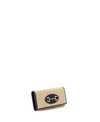 Horsebit 1955 Chain Wallet Canvas with Leather