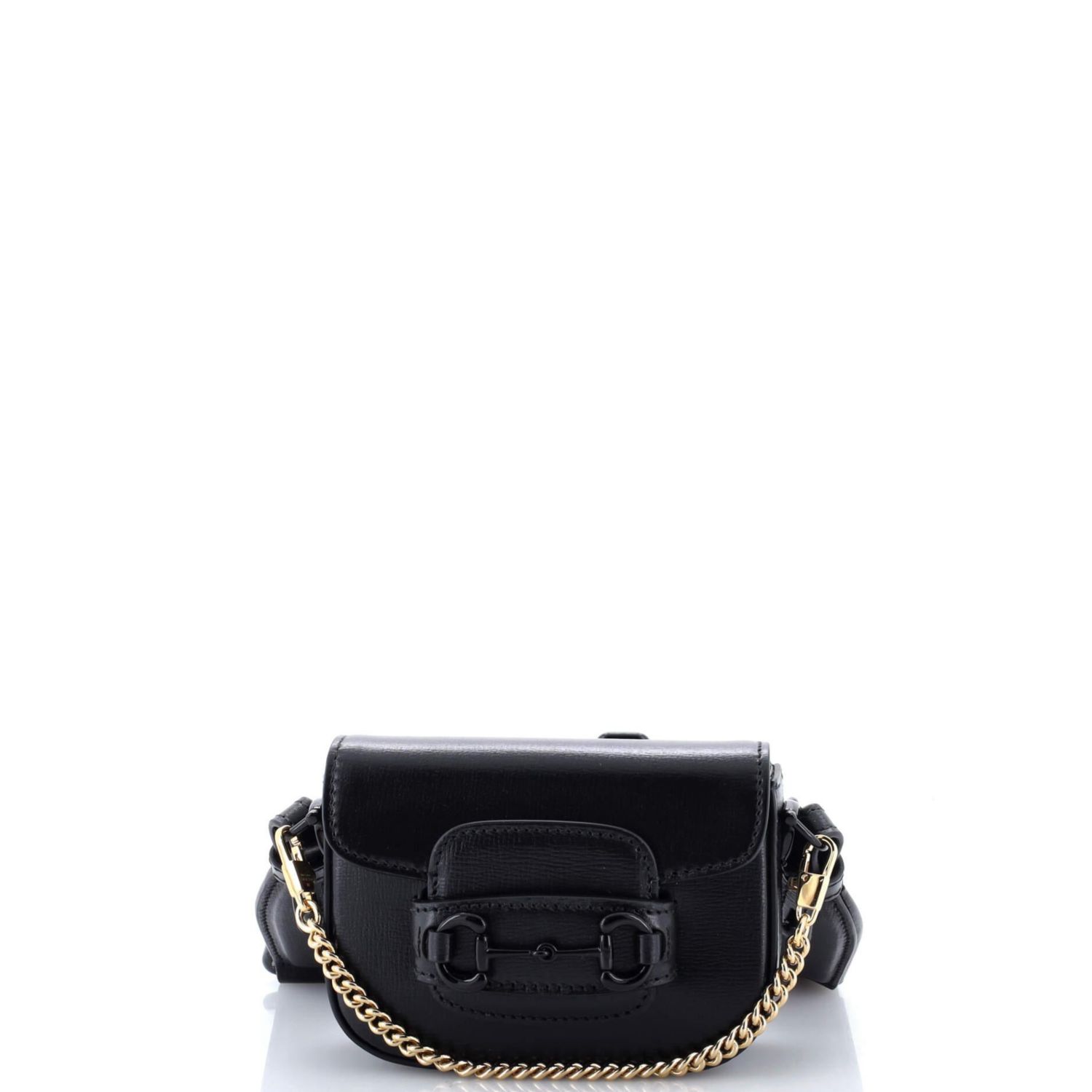 Horsebit 1955 Flap Wallet with Strap Leather