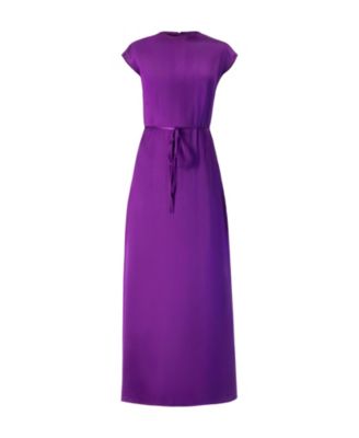 Women's Sleeveless Satin Long Dress