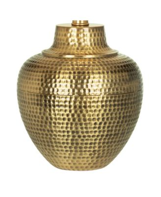 Rustic Farmhouse Table Lamps 27" Tall Set of 2 Antique Brass Hammered Metal Cream Linen Drum Shade for Bedroom House