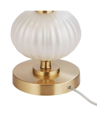 Possini Euro Grace High Pearl Fluted Glass Table Lamp