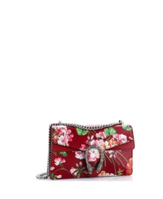 Small Dionysus Bag Blooms Print Leather