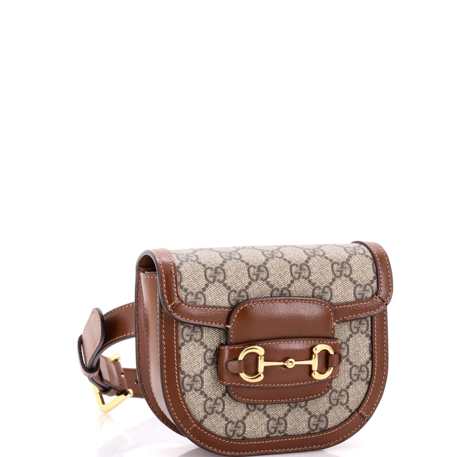 Mini Horsebit 1955 Shoulder Bag GG Coated Canvas with Leather