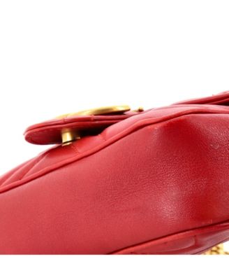 Super Mini GG Marmont Flap Bag Matelasse Leather