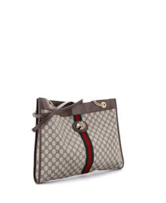 Large Rajah Chain Tote GG Coated Canvas