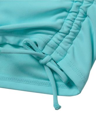 Girls Chlorine Resistant Ruched Swim Boyshort