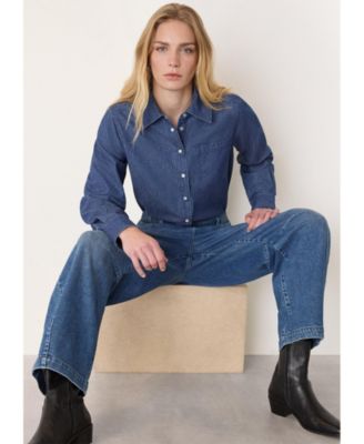 Women's Pocket Detail Cotton Shirt
