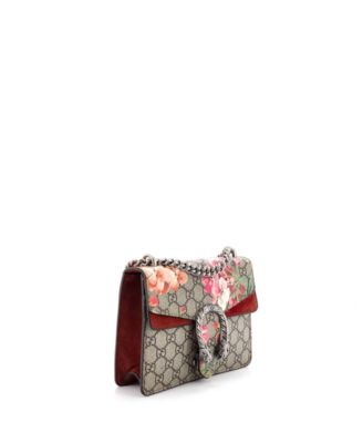 Mini Dionysus Bag Blooms Print GG Coated Canvas