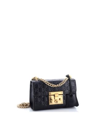 Small Padlock Shoulder Bag Guccissima Leather